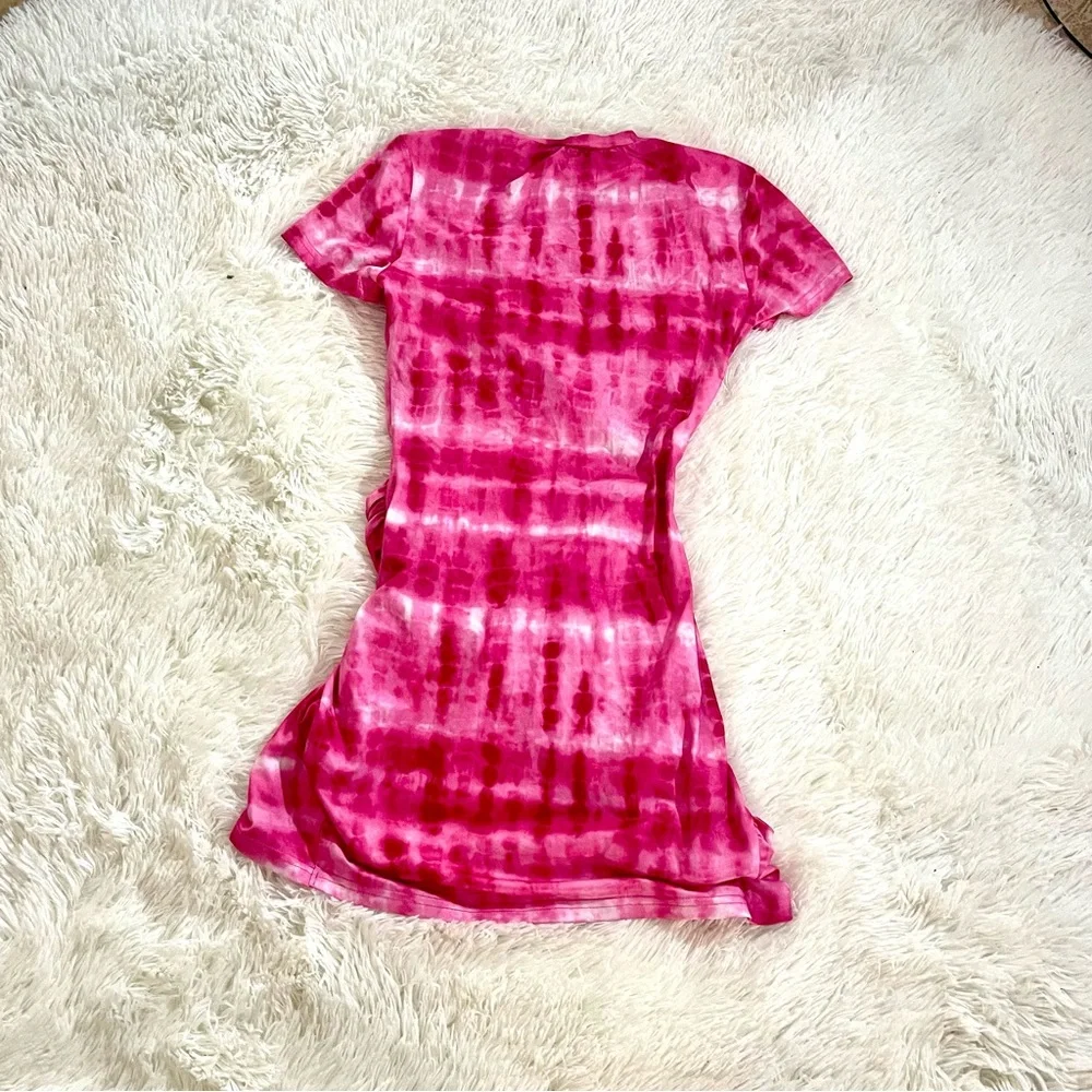 SOLD Superdown Maureen Jersey Pink Tie Dye Fashion Blog Fave Cut Out Bodycon - Picture 3 of 8